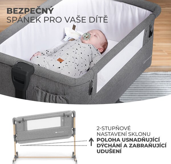 Kinderkraft Neste Grow Babaágy - 2 az 1-ben
