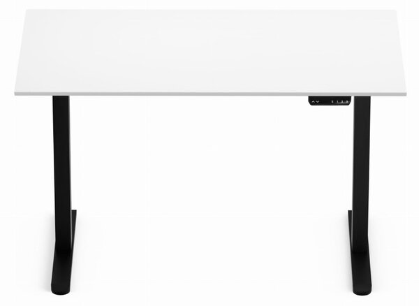 Elektromosan állítható magasságú íróasztal 120x67cm fehér / fekete | LVN System Control Flex+