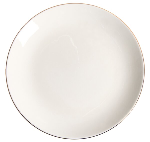 24 darabos étkészlet CUMIN Porcelán Törtfehér/arany