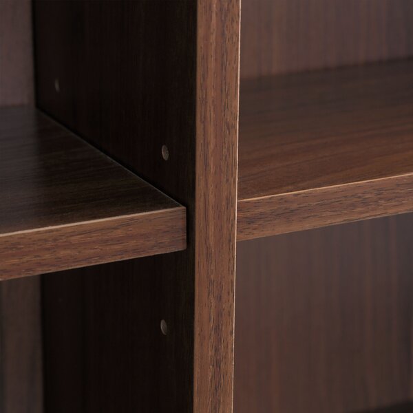 Homcom Könyvespolc klasszikus, MDF, 195x102x23,5cm, barna