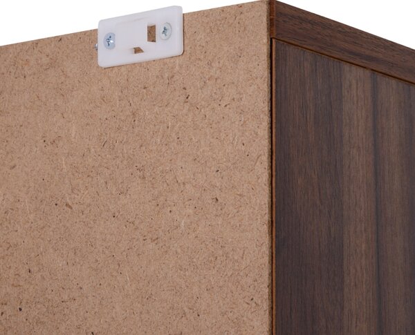 Homcom Könyvespolc klasszikus, MDF, 195x102x23,5cm, barna