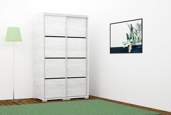 BORNEO tolóajtós gardrób (Méret: 100 cm)