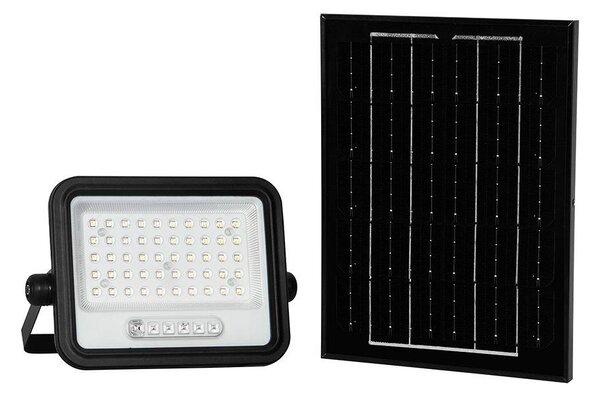 V-TAC 8W napelemes LED reflektor, 2000K - 8000K között állítható színhőmérséklettel - SKU 24083
