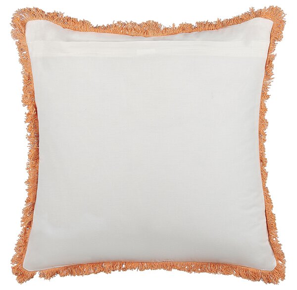 Díszpárna SATIVUS Pamut 45 x 45 cm Narancssárga Virágmintás