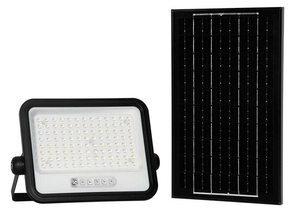 V-TAC 12W napelemes LED reflektor, 2000K - 8000K között állítható színhőmérséklettel - SKU 24084