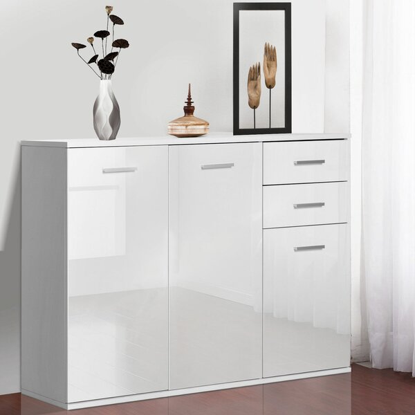 Komód 106x35x76cm, Fehér