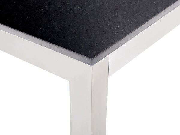 Tárgyalóasztal GROSSETO 90 cm 180 cm Gránit Fekete