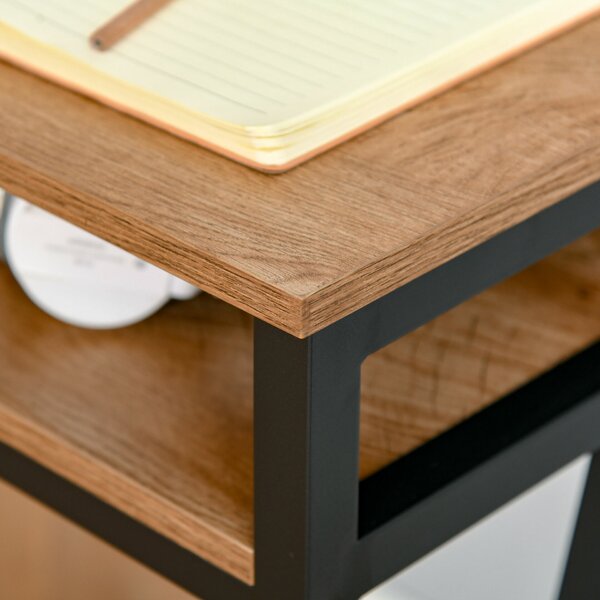 Homcom MDF Számítógép asztal 120x60x76 cm, Barna