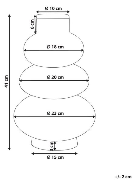 Dekor váza MARANG Tengerifű 41 cm Természetes