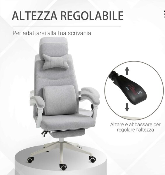 Ergonomikus Irodai Szék, szürke