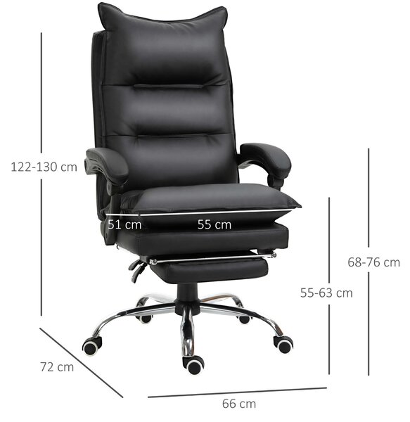 Vinsetto ergonomikus Irodai Szék, fekete