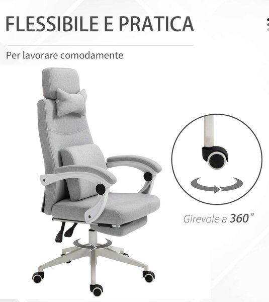 Ergonomikus Irodai Szék, szürke