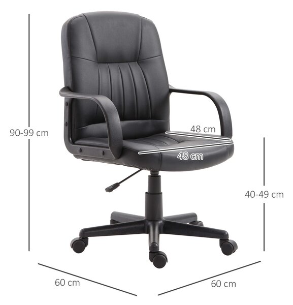 Vinsetto 921-114 Ergonomikus Irodai szék, Fekete