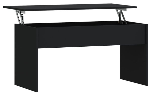 Fekete szerelt fa dohányzóasztal 102 x 50,5 x 52,5 cm