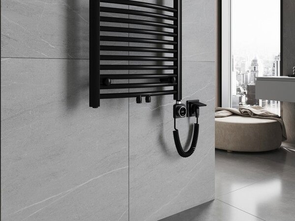 Mexen Ares, elektromos fűtőelem 1500x600 mm + fűtőrúd 900 W, fekete, W102-1500-600-6900-70