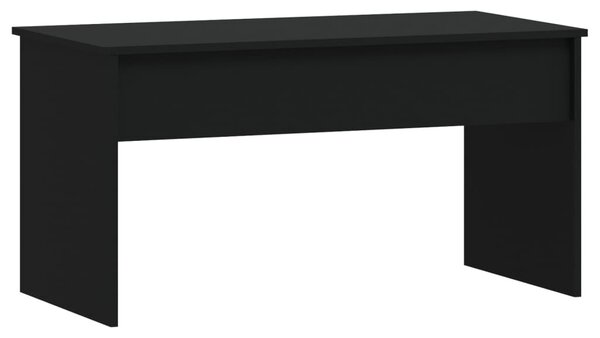 Fekete szerelt fa dohányzóasztal 102 x 50,5 x 52,5 cm
