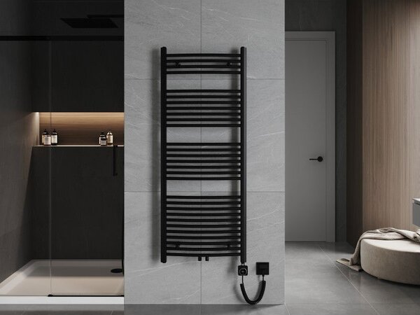 Mexen Ares, elektromos fűtőelem 1500x600 mm + fűtőrúd 900 W, fekete, W102-1500-600-6900-70