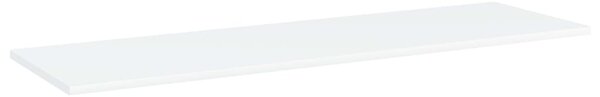 8 db fehér forgácslap könyvespolc 100 x 30 x 1,5 cm