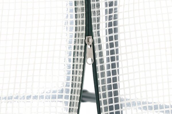 Kerti fóliasátor polcokkal, 140×140×200 cm