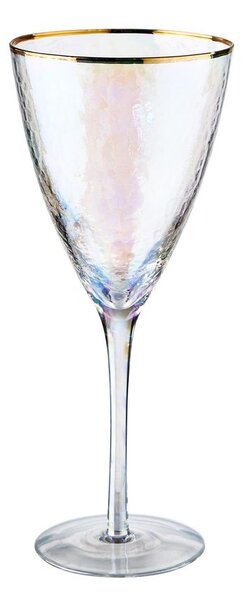 SMERALDA boros pohár arany szegéllyel 400ml, 6 db-os készlet