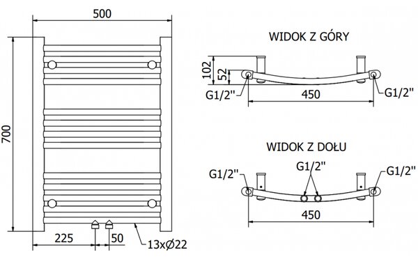 Mexen, Mexen Ares elektromos melegítő 700 x 500 mm, 300 W, czarny - W102-0700-500-2300-70