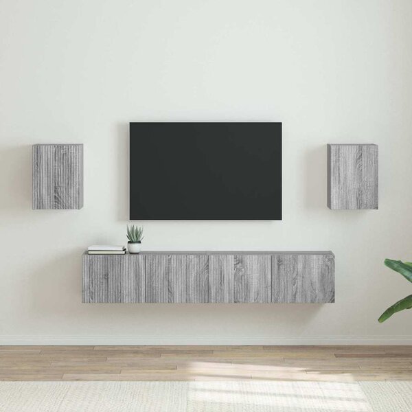 TV Fali Szekrény 2 pcs Szürke Sonoma 30 x 31 x 40 cm Faanyag