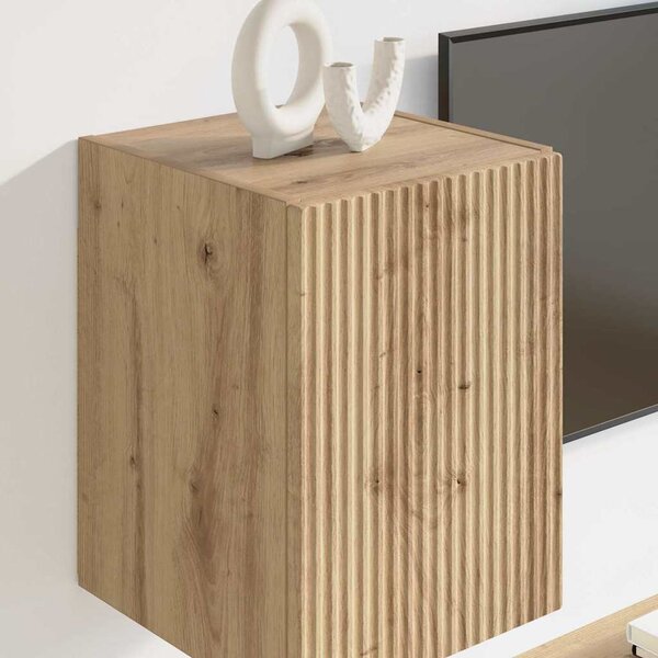 TV Fali Szekrény 2 pcs Művészi tölgy 30 x 31 x 40 cm Faanyag