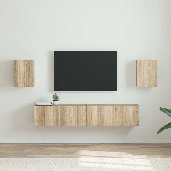 TV Fali Szekrény 2 pcs Sonoma 30 x 31 x 40 cm Faanyag