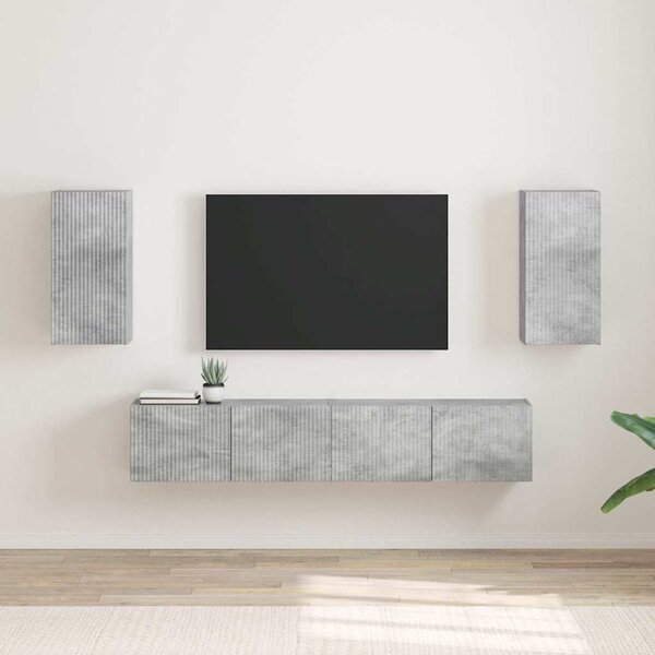 TV Fali Szekrény 2 pcs Beton 30 x 31 x 60 cm Faanyag
