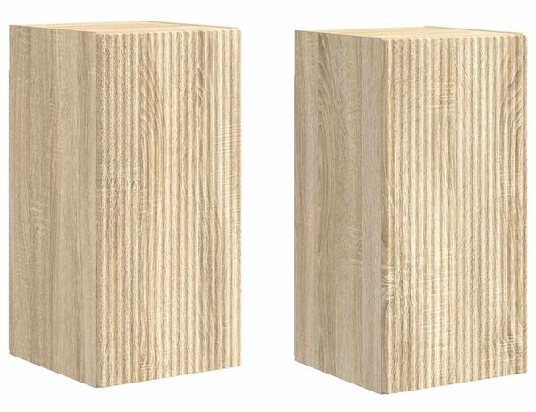 TV Fali Szekrény 2 pcs Sonoma 30 x 31 x 60 cm Faanyag
