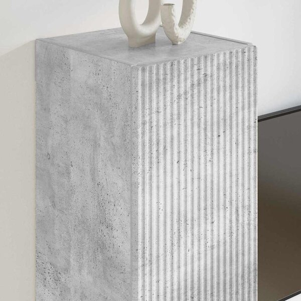 TV Fali Szekrény 2 pcs Beton 30 x 31 x 60 cm Faanyag