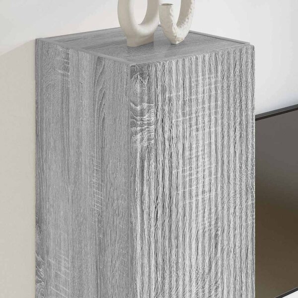 TV Fali Szekrény 2 pcs Szürke Sonoma 30 x 31 x 60 cm Faanyag