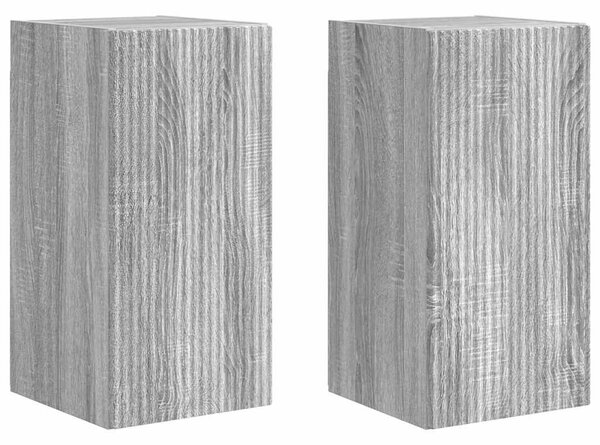 TV Fali Szekrény 2 pcs Szürke Sonoma 30 x 31 x 60 cm Faanyag