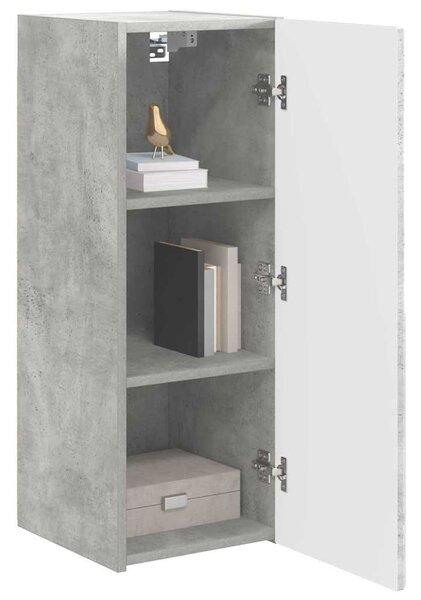 TV Fali Szekrény 2 pcs Beton 30 x 31 x 80 cm Faanyag
