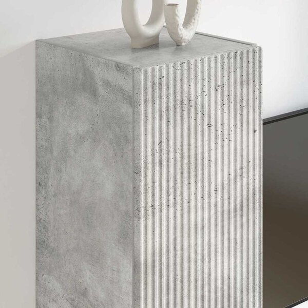 TV Fali Szekrény Beton 30 x 31 x 100 cm Faanyag