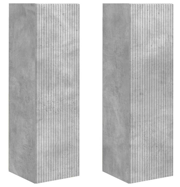 TV Fali Szekrény 2 pcs Beton 30 x 31 x 100 cm Faanyag