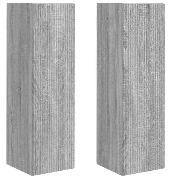 TV Fali Szekrény 2 pcs Szürke Sonoma 30 x 31 x 100 cm Faanyag