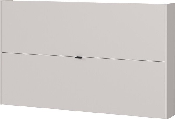 Krémszínű billenő ajtós-függő cipőtartó tölgyfa dekorral 140x83x18 cm Ameca – Germania