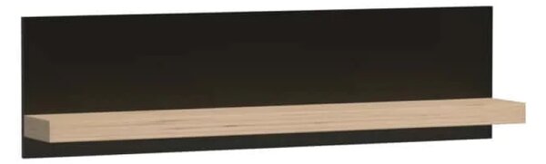 KONDELA Polc 120, artisan tölgy/fekete, KOLI C-9