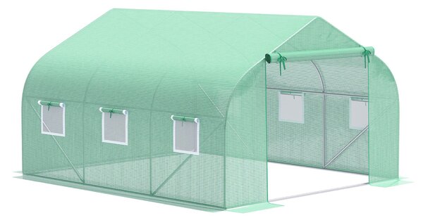 Homcom kerti üvegház, növények számára, 3,5 x 3 x 2 m