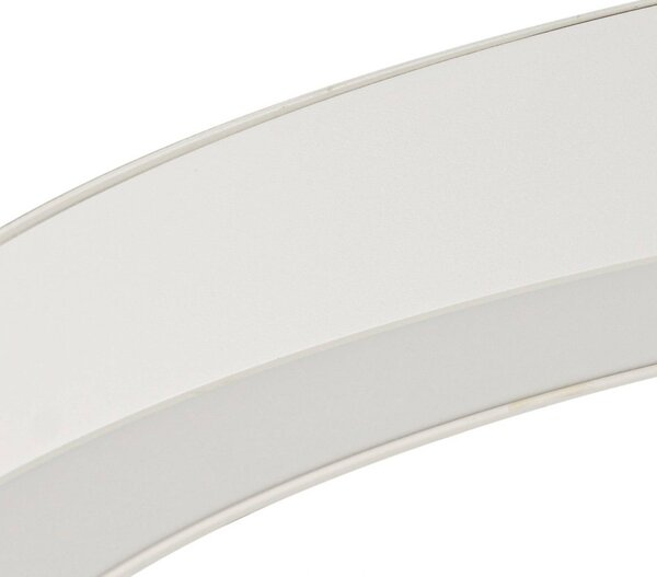 Lucande LED mennyezeti lámpa Neor, fehér, Ø 60 cm, CCT, dimmelhető, dimmelhető, Fehér / opál, Folyosó, fém, Modern