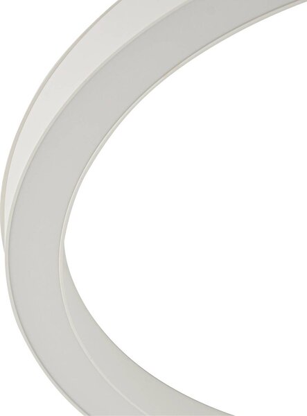Lucande LED mennyezeti lámpa Neor, fehér, Ø 60 cm, CCT, dimmelhető, dimmelhető, Fehér / opál, Folyosó, fém, Modern