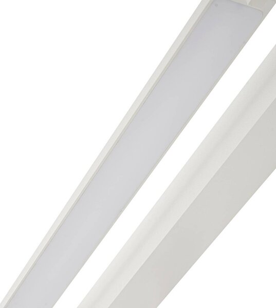 Arcchio LED fali világítás Jora, 60 cm, fehér, forgatható, IP44, Fehér / opál, Fürdőszoba, Alumínium, Modern