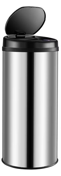 Deuba Érintésmentes szemetes USB-vel 30 l - ezüst