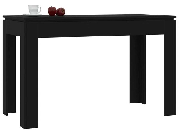 VidaXL Étkezőasztal - Fekete - 120x60x76 cm
