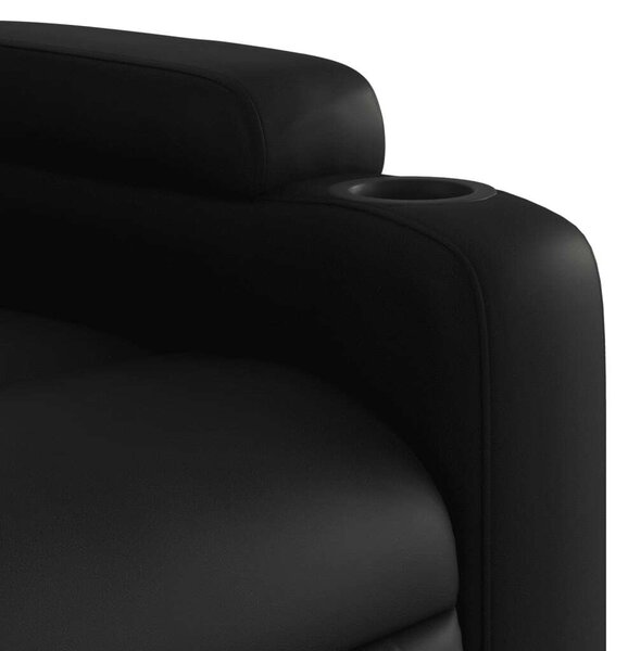 Dönthető Fotel - Fekete Műbőr - Kényelmes Relax Fotel