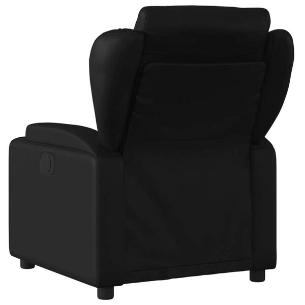 Dönthető Fotel - Fekete Műbőr - Kényelmes Relax Fotel