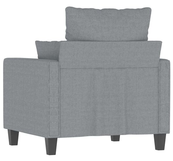 VidaXL Kanapéfotel - Világosszürke - Szövet - 60cm