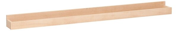 Natúr színű fali polc képekhez tölgyfa dekorral 120 cm Folk – Hübsch