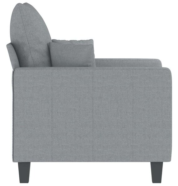 VidaXL Kanapéfotel - Világosszürke - Szövet - 60cm